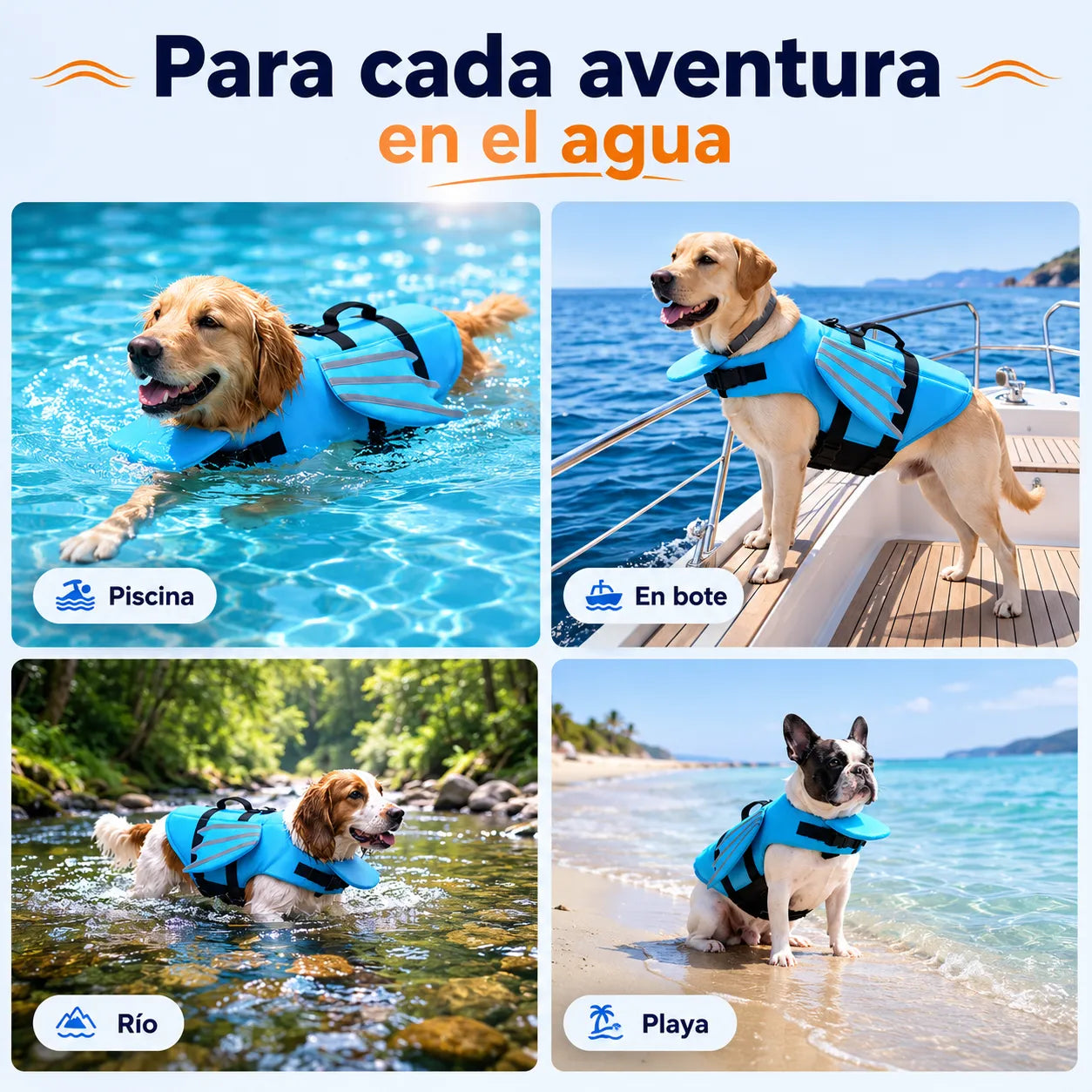 Chaleco Salvavidas para Perros